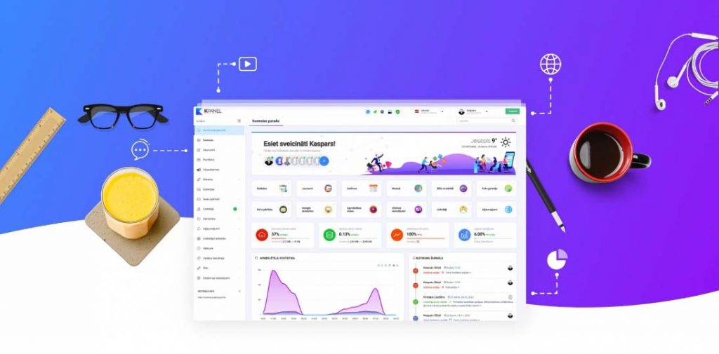 Elements, modules and components for web page design